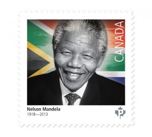 Nelson Mandela Canada Post Stamp