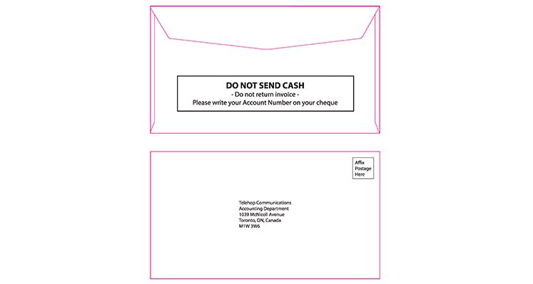 Single Windowed Printed Envelopes