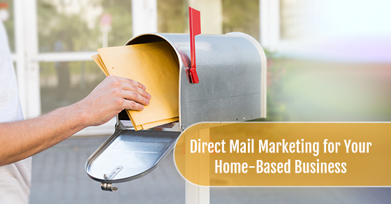 A man using direct mail marketing for his business